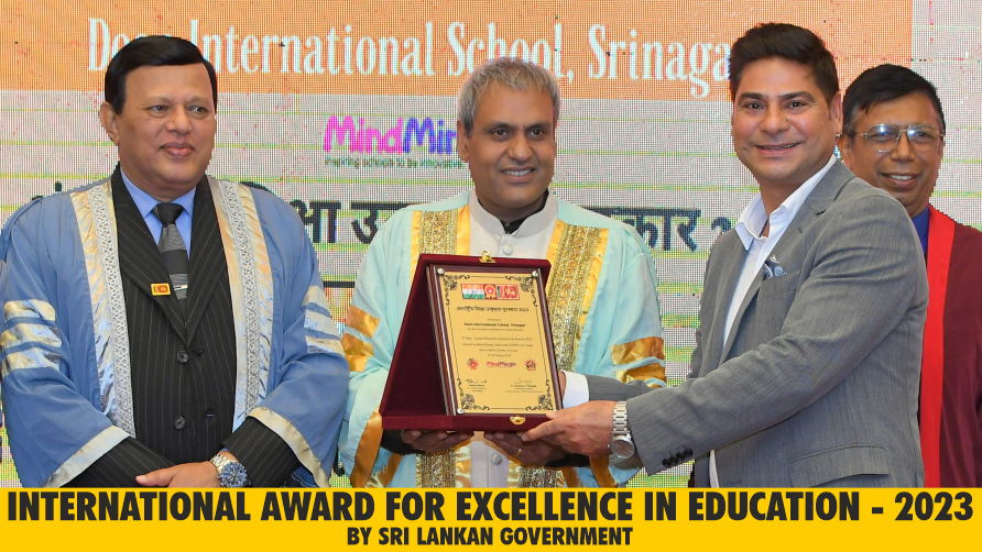 INTERNATIONAL AWARD FOR EXCELLENCE IN EDUCATION BY SRI LANKAN GOVERNMENT