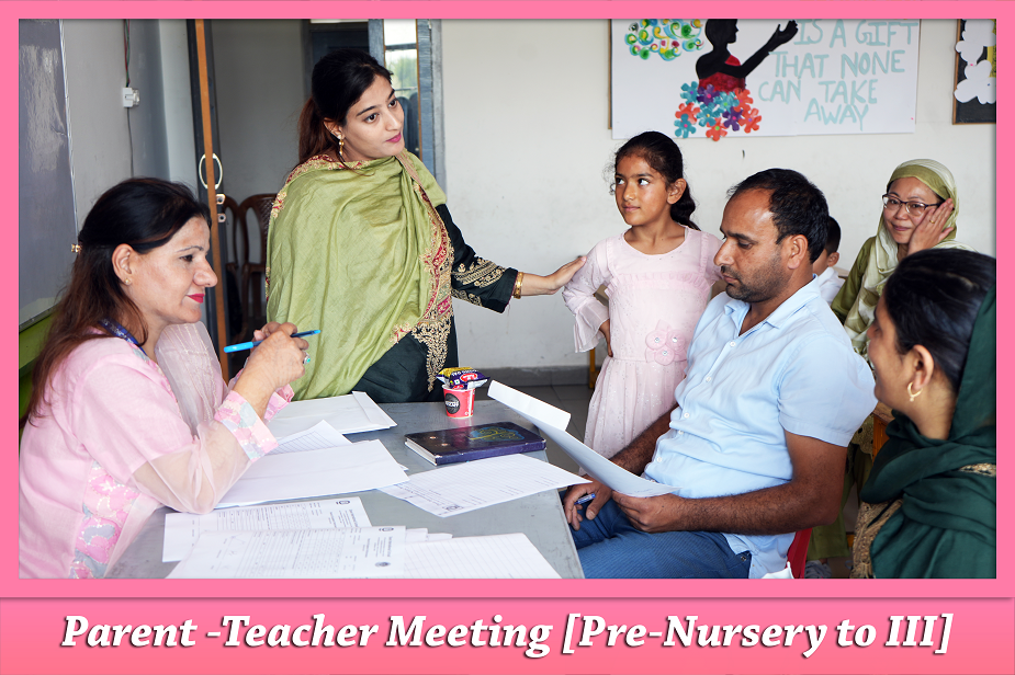 Parent-Teacher Meeting [Pre-Nursery to III]